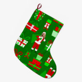 hässlicher Weihnachten Marjorie Taylor Greene Sant Großer Weihnachtsstrumpf (Vorderansicht (hängend))