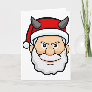 hässlicher Weihnachts böser Santa Einladung