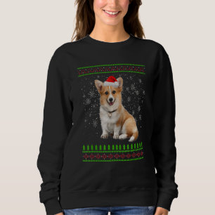 Hässlicher Weihnachts-Corgi-Hund Xmas Frohe Weihna Sweatshirt