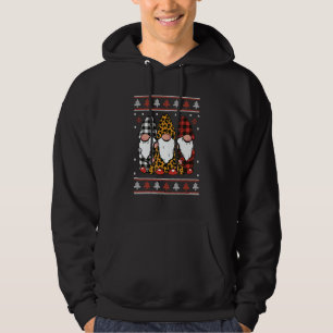 Hässlicher Weihnachts-Cuter Gnom Kobold mit  Hoodie