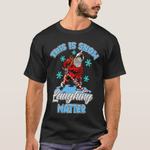 Hässlicher Weihnachts-Eishockey-Weihnachtsmann Das T-Shirt