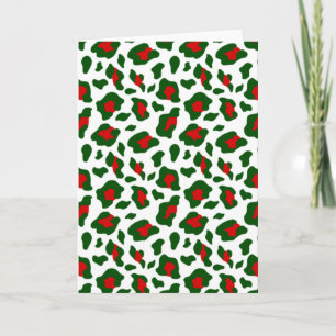 hässlicher Weihnachts-Leoparden-Druck Einladung
