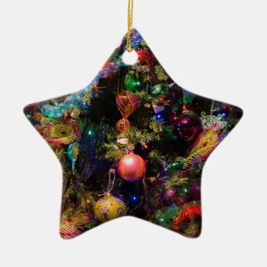 hässlicher Weihnachtsbaum Keramik Ornament (Vorne)