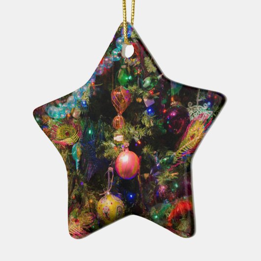 hässlicher Weihnachtsbaum Keramik Ornament (Links)