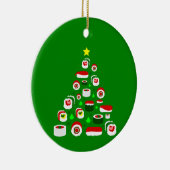 hässlicher Weihnachtsbaum Sushi Keramik Ornament (Rechts)
