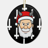 hässlicher Weihnachtsböse Santa-Claus Keramik Ornament (Links)
