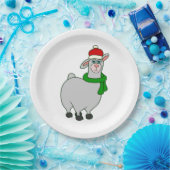 hässlicher Weihnachtsclaus Pappteller (Party)