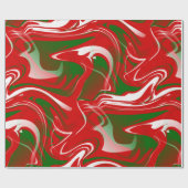 hässlicher Weihnachtsdruck aus Marmor Geschenkpapier (Flach)
