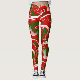 hässlicher Weihnachtsdruck aus Marmor Leggings