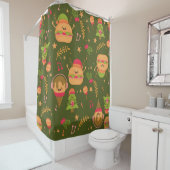 hässlicher Weihnachtseis-Saftburger Duschvorhang (Beispiel)