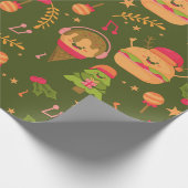 hässlicher Weihnachtseis-Saftburger Geschenkpapier (Ecke)