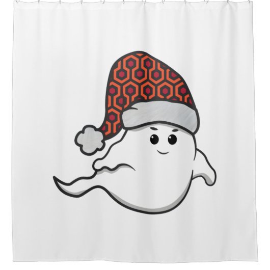 hässlicher Weihnachtsgeistesteppich Duschvorhang (Vorderseite)