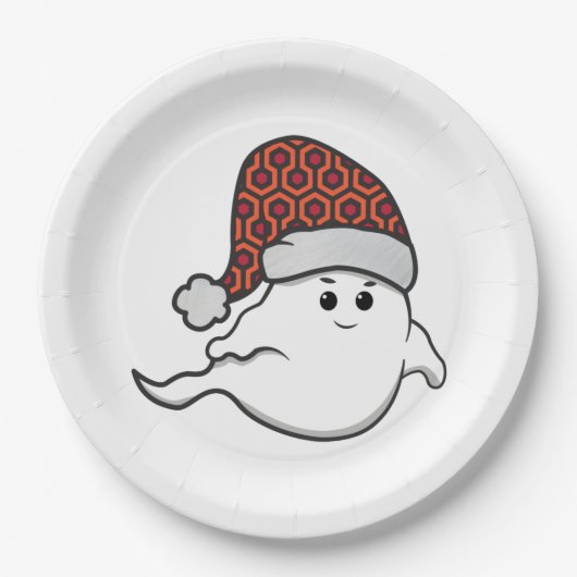 hässlicher Weihnachtsgeistesteppich Pappteller (Vorderseite)