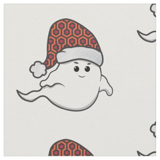 hässlicher Weihnachtsgeistesteppich Stoff (Nahaufnahme)