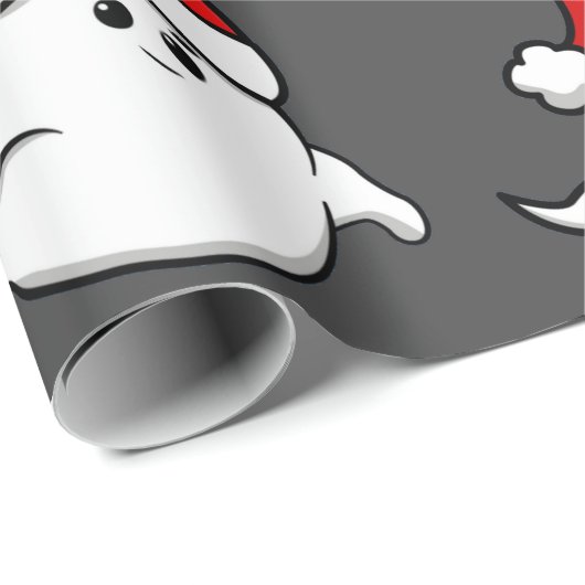 hässlicher Weihnachtsgeistlicher santa-Claus spric Geschenkpapier (Rolleneckpunkt)