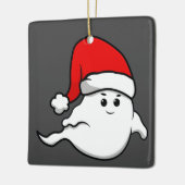 hässlicher Weihnachtsgeistlicher santa-Claus spric Keramikornament (Links)