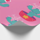hässlicher Weihnachtskaktus südwestliche Wüstensch Geschenkpapier (Ecke)