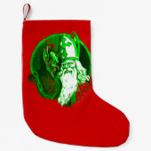 hässlicher Weihnachtskrampus st nicholas santa Kleiner Weihnachtsstrumpf (Vorderseite)