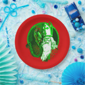 hässlicher Weihnachtskrampus st nicholas santa Pappteller (Party)