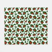 hässlicher Weihnachtsleoparddruck Fleecedecke (Vorderseite (Horizontal))