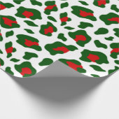 hässlicher Weihnachtsleoparddruck Geschenkpapier (Ecke)