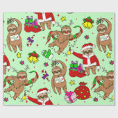 hässlicher Weihnachtslieder Geschenkpapier (Flach)