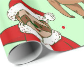 hässlicher Weihnachtslieder Geschenkpapier (Rolleneckpunkt)
