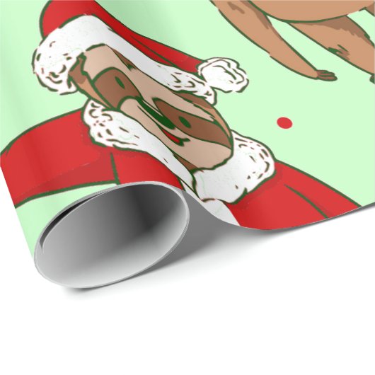 hässlicher Weihnachtslieder Geschenkpapier (Rolleneckpunkt)