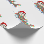 hässlicher Weihnachtslieder Geschenkpapier (Ecke)