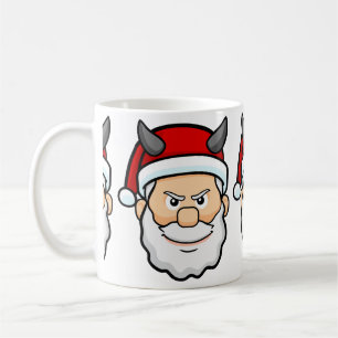 hässlicher Weihnachtsmann böser Santa Kaffeetasse