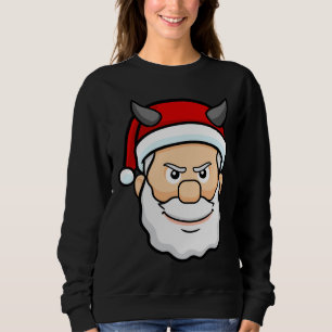 hässlicher Weihnachtsmann böser Santa Sweatshirt