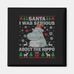 Hässlicher Weihnachtsmann, ich meine es ernst mit Magnet
