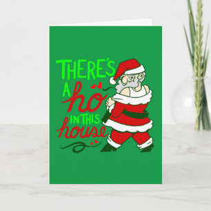 hässlicher Weihnachtsmann Santa Claus Ho Haus Einladung