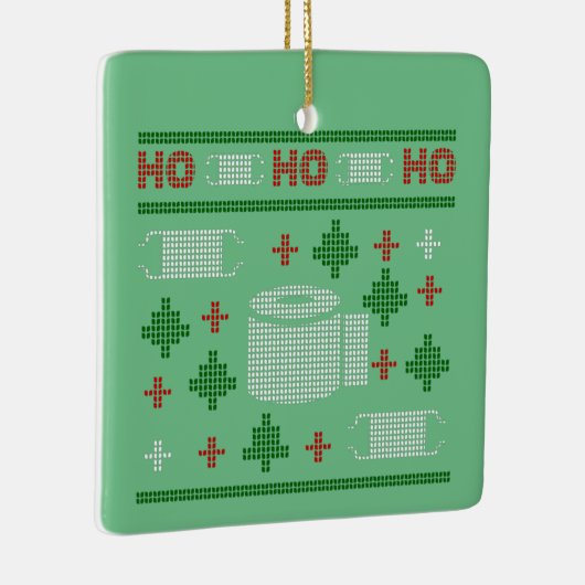 hässlicher Weihnachtspulli 2020 Keramikornament (Rechts)