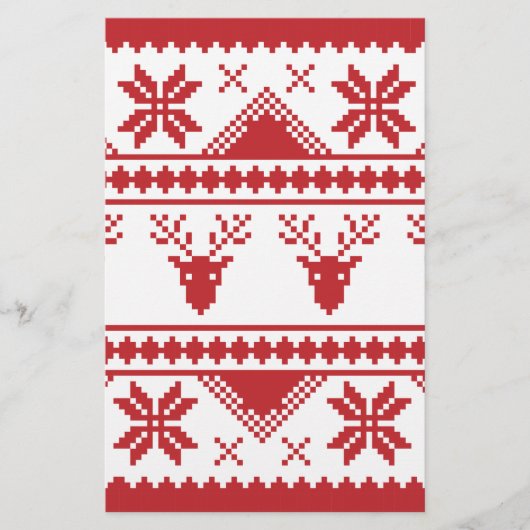 hässlicher Weihnachtspulli Briefpapier (Vorderseite)