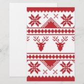 hässlicher Weihnachtspulli Briefpapier (Vorne/Hinten)