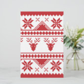 hässlicher Weihnachtspulli Briefpapier (Stehend Vorderseite)