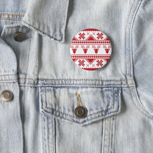 hässlicher Weihnachtspulli Button (Beispiel)