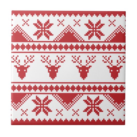 hässlicher Weihnachtspulli Fliese (Vorderseite)