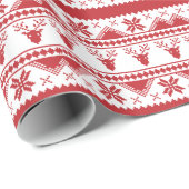 hässlicher Weihnachtspulli Geschenkpapier (Rolleneckpunkt)