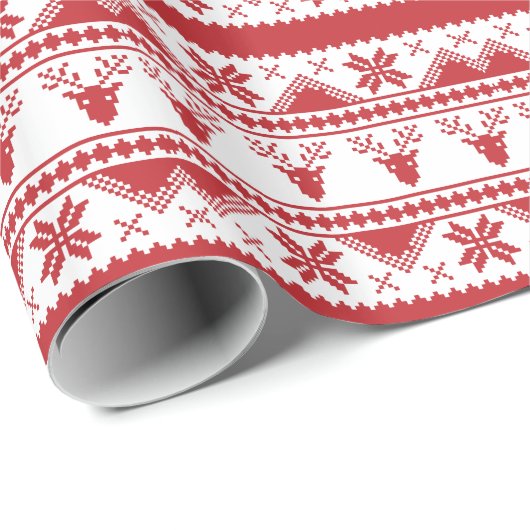 hässlicher Weihnachtspulli Geschenkpapier (Rolleneckpunkt)