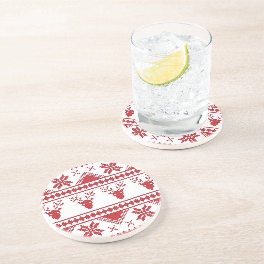 hässlicher Weihnachtspulli Getränkeuntersetzer (Seite)