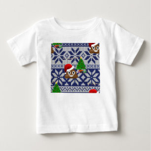 hässlicher Weihnachtspulli kacke Emoji Baby T-shirt