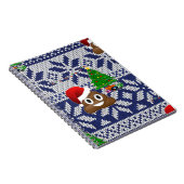 hässlicher Weihnachtspulli kacke Emoji Notizblock (Rechte Seite)