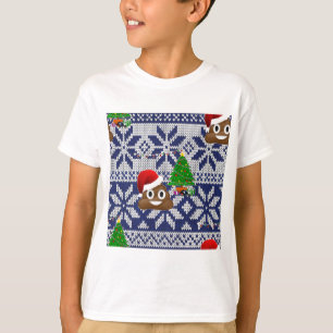 hässlicher Weihnachtspulli kacke Emoji T-Shirt