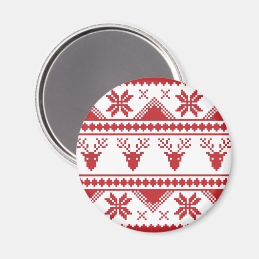 hässlicher Weihnachtspulli Magnet (Vorderseite/Rückseite)