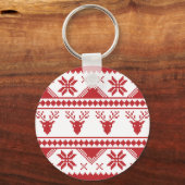 hässlicher Weihnachtspulli Schlüsselanhänger (Vorderseite)