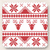 hässlicher Weihnachtspulli Untersetzer (Vorderseite)