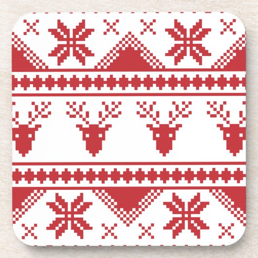 hässlicher Weihnachtspulli Untersetzer (Vorderseite)