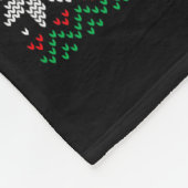 Hässlicher Weihnachtspullover 67 Sechs Sieben 6 7 Fleecedecke (Ecke)
